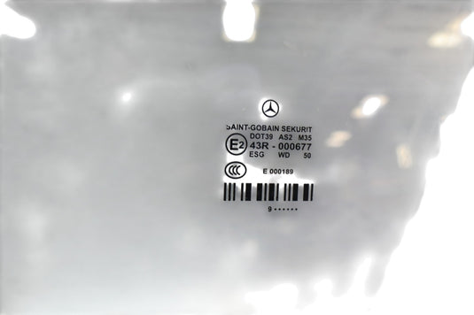10-16 Mercedes E350 E400 E550 W212 Front Left Driver Side Door Window Glass Oem