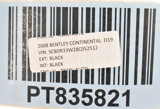 03-13 Bentley Continental GT Rear Left Driver Side CV Axle Shaft Drive Shaft Oem