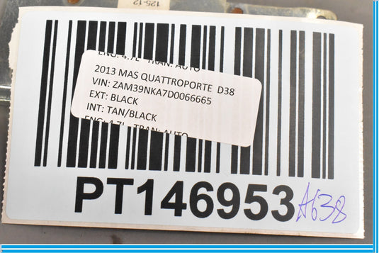 09-13 Maserati Quattroporte M139 Rear Right Antenna AM/FM Amplifier Module Oem