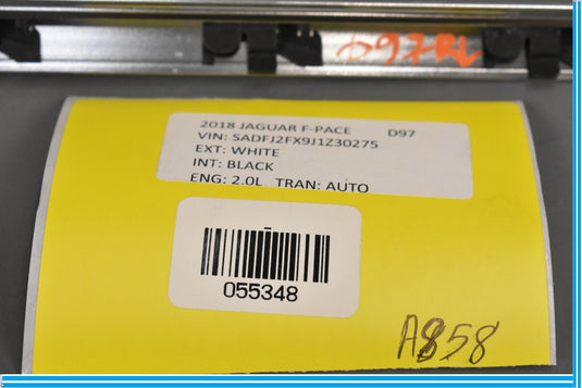 18-20 Jaguar E-Pace Rear Left Driver Side Upper Door Window Trim Oem
