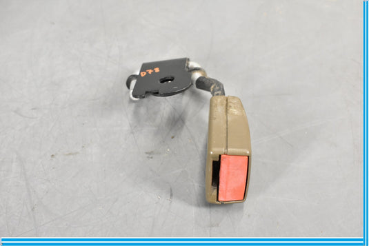 04-09 Jaguar XJ8 XJR Rear Right Passenger Side Seat Belt Buckle Tan Oem