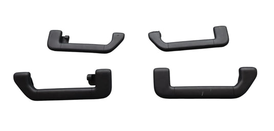11-18 Porsche Cayenne 958 Front & Rear Roof Grab Bar Handle Black OEM