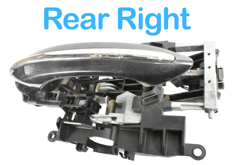 Load image into Gallery viewer, 09-15 BMW 750i 750Li Rear Right Side Exterior Door Handle W/ Bracket Black Oem
