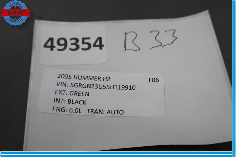 Load image into Gallery viewer, 03-07 HUMMER H2 Rear Right Passenger Side Door Interior Handle Black Oem
