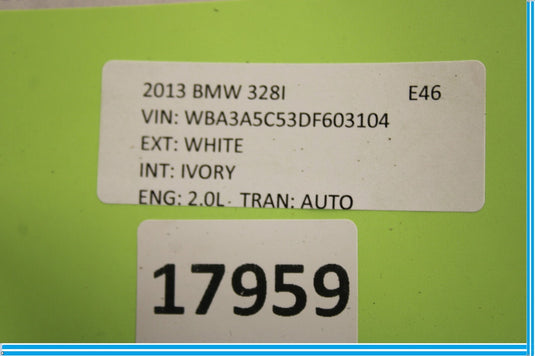 12-18 BMW 320i 328i M6 F30 F80 Front Dashboard Dash Trim Panel Assembly Oem