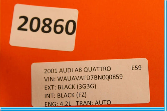 11-18 Audi A8 Quattro Front Left Driver Side Exterior Door Panel Cover Oem