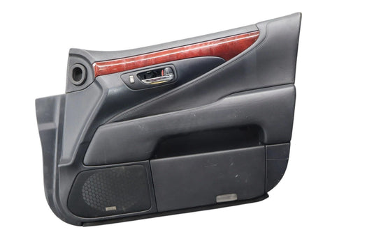 07-09 Lexus LS460 Front Right Side Interior Door Panel Cover Assembly Black Oem