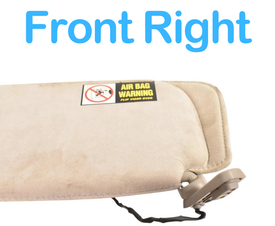 03-19 Maserati Quattroporte M139 Right Passenger Side Sun Visor Sunvisor Oem