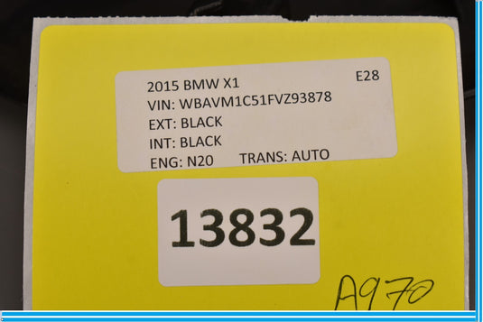 10-15 BMW E84 X1 Front Right Side Kick Panel Trim Plate Oem
