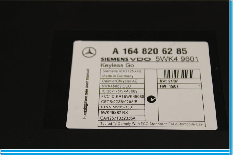 Load image into Gallery viewer, 06-08 Mercedes W164 ML500 ML350 Keyless Go Entry Control Module Oem
