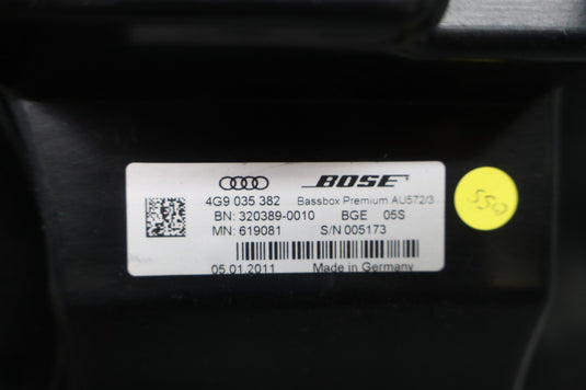 12-17 Audi A7 Quattro RS7 Rear Trunk Audio Sound Subwoofer Speaker 4G9035382 Oem