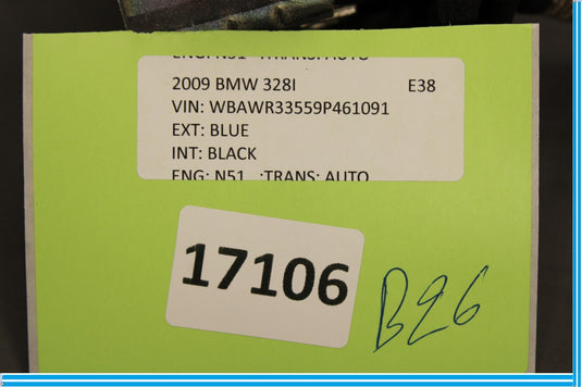 07-13 BMW 335i 328i Rear Right Passenger Side Seat Belt Retractor Beige Oem