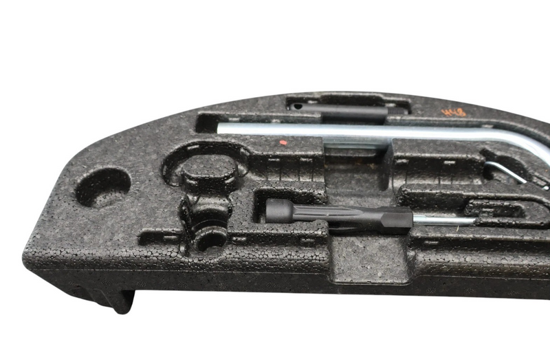 Load image into Gallery viewer, 11-18 Audi A8 A8 Quattro Rear Trunk Spare Wheel Tool Kit Jack Holder Box Oem
