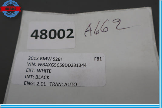 11-16 BMW F10 550i 535i M5 Fuel Filler Gas Tank Door Flap Lid Oem