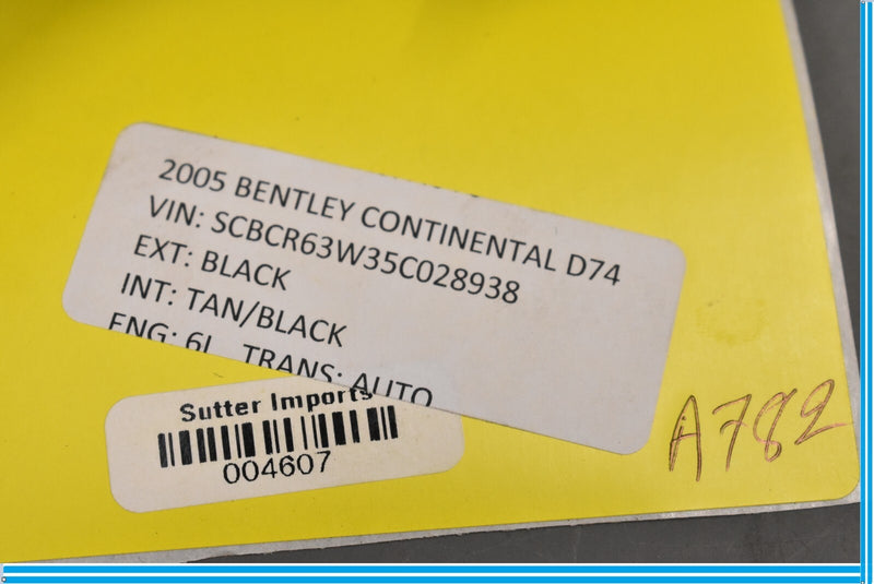 Load image into Gallery viewer, 2005 Bentley Continental Front Left Driver Side Seat Trim Cover 3W0881349 Oem
