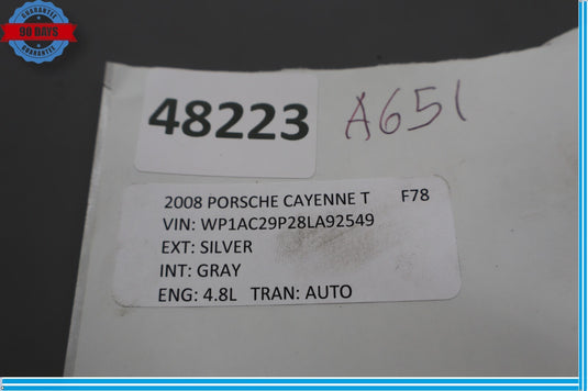 08-10 Porsche Cayenne Front Left Driver Side Fog Light Lamp Oem