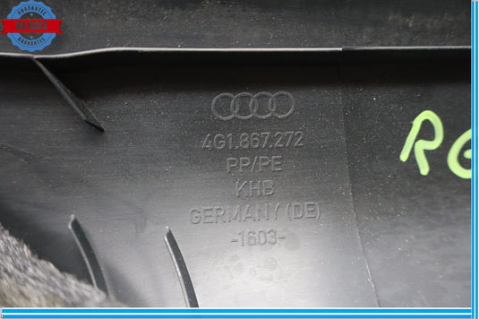 12-18 Audi A6 A6 Quattro S6 Front Right Side Lower A Pillar Trim Panel Oem