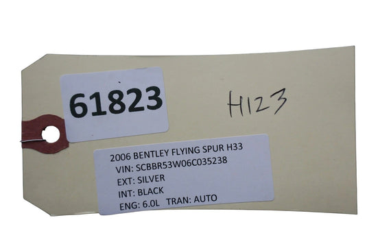 06-13 Bentley Continental Flying Spur Rear Center Seat Belt Seatbelt Buckle OEM