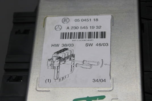 03-12 Mercedes R230 SL500 Front Left Side SAM Fuse Box Control Module Oem