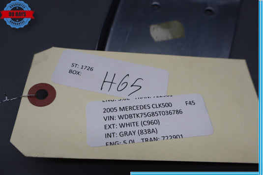 03-06 Mercedes CLK500 CLK55 AMG W209 Front Right Passenger Chrome Jamb Trim Oem