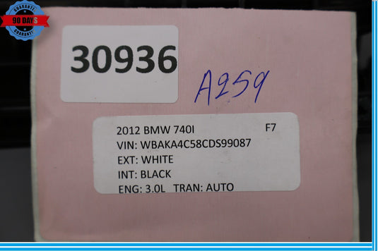 09-15 BMW 740i 740Li 750i F01 Left Driver Side Dashboard Trim Cover Oem