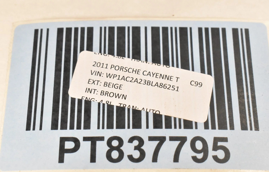 11-14 Porsche Cayenne Rear Trunk Boot Floor Mat Carpet Cargo Cover 7P5863546 Oem