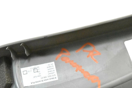 10-16 Porsche Panamera Right Passenger Side Center B Pillar Cover Trim Panel Oem
