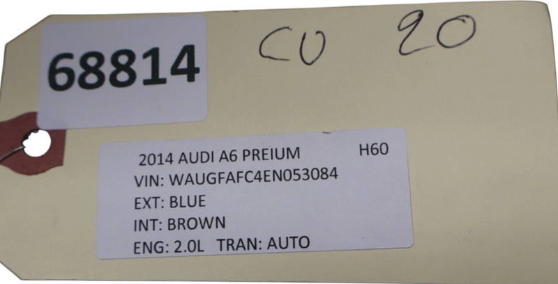 Load image into Gallery viewer, 12-18 Audi A6 Rear Left Driver Side Top Upper Seat Cushion Leather 4G0885775 Oem
