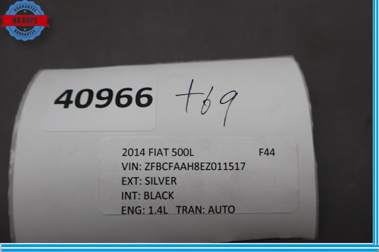 14-19 Fiat 500L Front Right Passenger Side Door Sill Scuff Plate Cover Black Oem