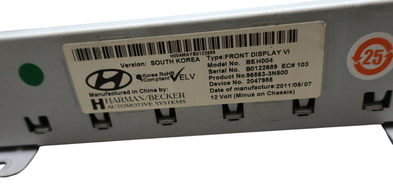 Load image into Gallery viewer, 11-13 Hyundai Equus Navigation Information Display Screen 96563-3N500 Oem
