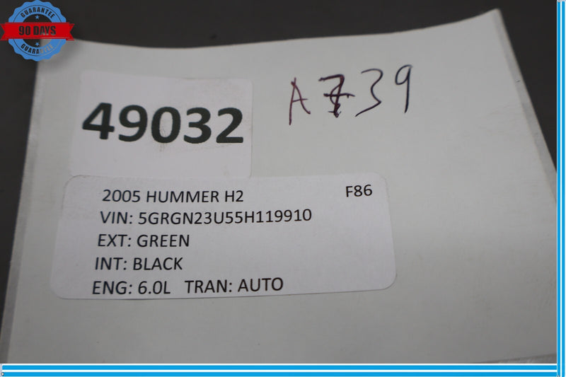 Load image into Gallery viewer, 03-07 Hummer H2 Rear Left Driver Side Exterior Door Handle Black Oem
