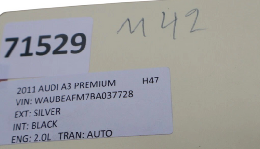 11-13 Audi A3 A3 Quattro Front Right Side Rear View Door Mirror Assembly Oem