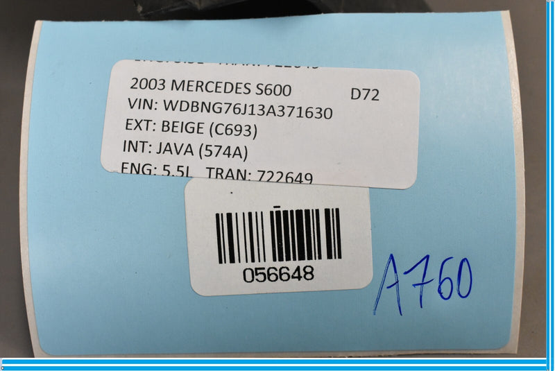 Load image into Gallery viewer, 00-06 Mercedes S500 S600 W220 Front Right Side Radiator Core Support Baffle Oem

