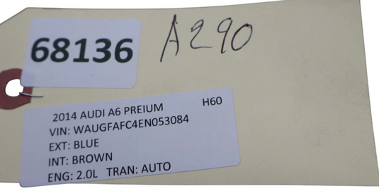 11-18 Audi A7 Quattro Front Left Side Exterior Door Handle Blue 4H1837885 Oem