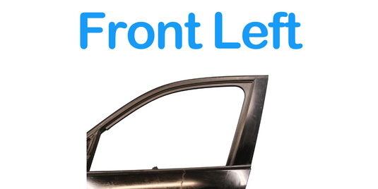 12-15 BMW E84 X1 Front Left Driver Side Exterior Door Shell Panel Black Oem