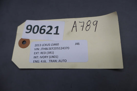 07-13 Lexus LS460 Rear Right Passenger Side Door Lock Latch Actuator Oem