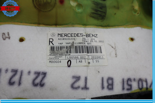 12-14 Mercedes W218 CLS550 Front Right Side Top Upper Seat Cushion Black Oem