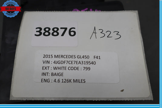 12-16 Mercedes X166 GL450 SLK350 Hand Parking Brake Control Module Unit Oem