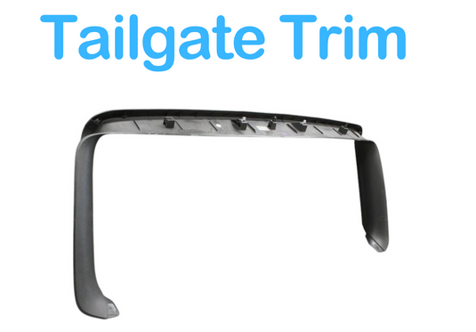 11-17 Volkswagen VW Touareg Rear Tailgate Back Door Upper Trim Panel Black Oem