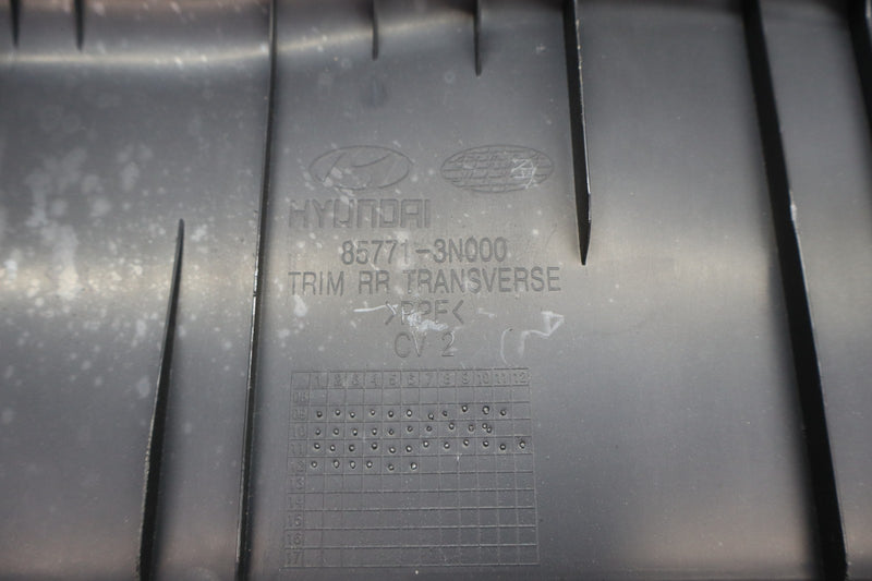 Load image into Gallery viewer, 11-13 Hyundai Equus Trunk Latch Lock Sill Scuff Plate Trim Panel 857713N000 Oem
