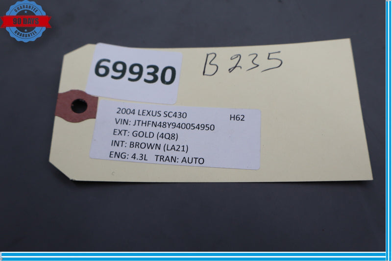 Load image into Gallery viewer, 02-10 Lexus SC430 Right Passenger Convertible Roof Side Rail Cover Trim Oem
