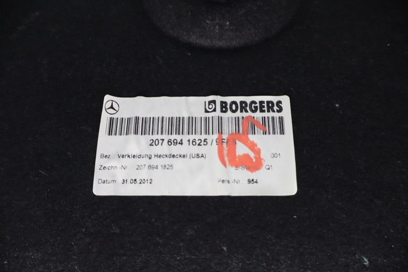 Load image into Gallery viewer, 11-17 Mercedes W207 E550 E350 Convertible Rear Trunk Inner Cover Trim Black Oem
