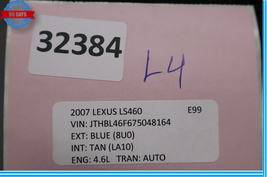 07-12 Lexus XF40 LS460 Electronic Parking Brake Control Switch Trim Oem