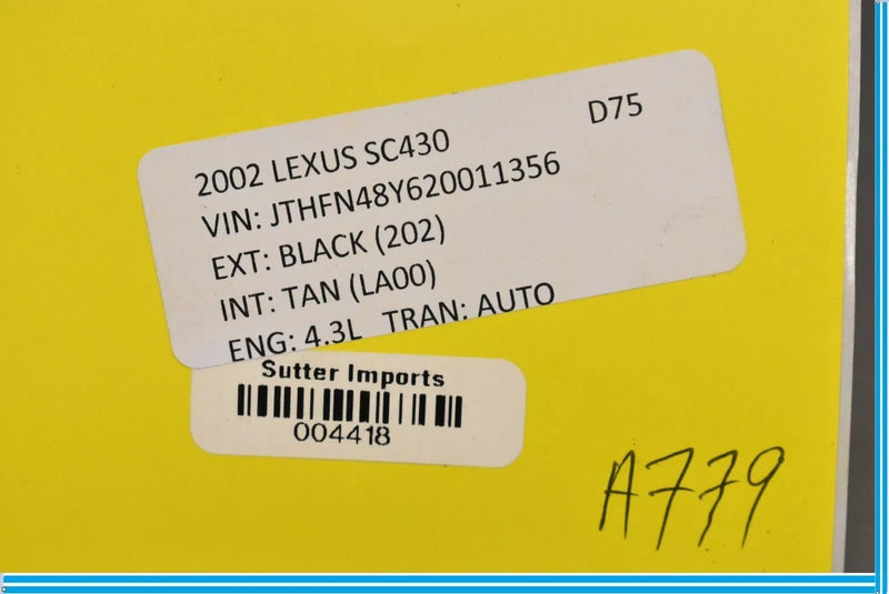 Load image into Gallery viewer, 02-10 Lexus SC430 Front Left Driver Side Audio Sound Tweeter Speaker OEM
