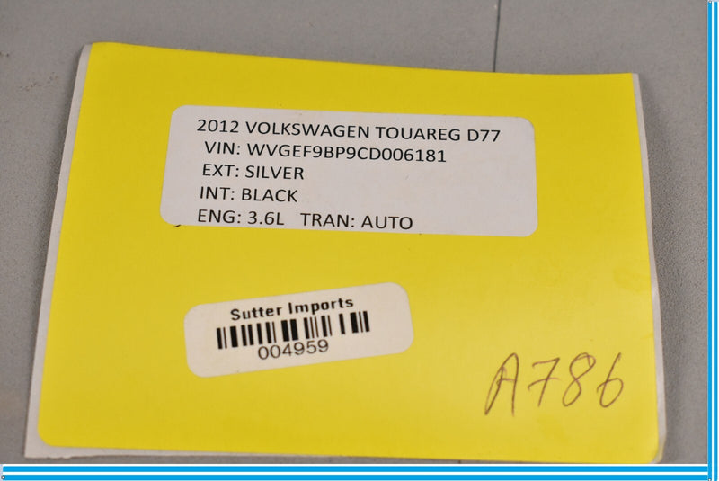 Load image into Gallery viewer, 11-18 Volkswagen VW Touareg Right Passenger Side Sunvior Sun Visor W/Mirror Oem
