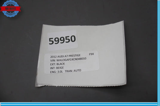 12-18 Audi A7 Quattro Rear Trunk Luggage Spare Tire Floor Cargo Trim Cover Oem