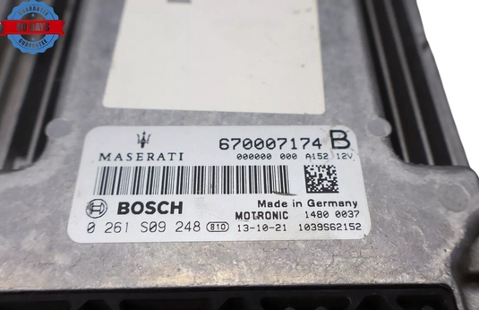14-17 Maserati Ghibli ECU ECM Engine Computer Control Module Unit 670007174 Oem
