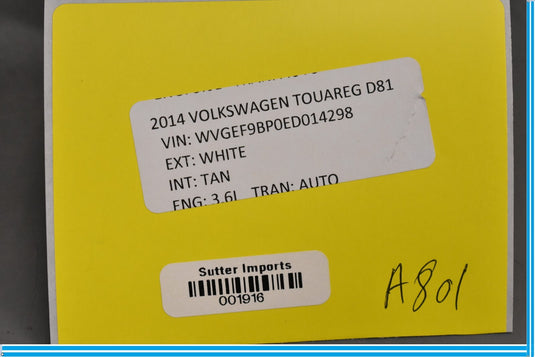 11-17 Volkswagen VW Touareg Front Left Door Window Control Module Unit Oem