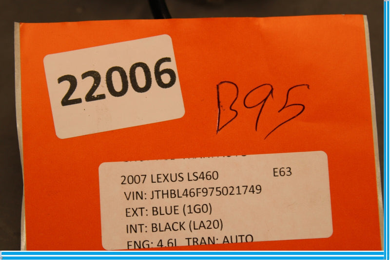 Load image into Gallery viewer, 07-09 Lexus LS460 Rear Trunk Deck Lid Key Lock Cylinder W/ Harness Oem
