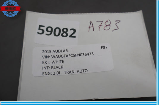 12-18 Audi A6 Quattro Front Left Driver Interior Corner Door Window Trim Oem